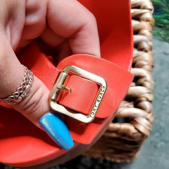 Tory Burch Tatum Nectatine Platform Heels - Picture 5 of 13